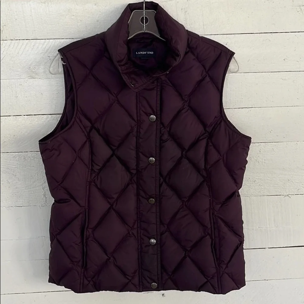 Ladies Lands’ End Down Puffer Vest Size S - Picture 1 of 7